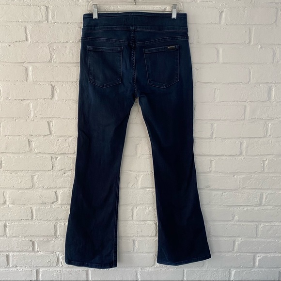 7 Jeans Flare Dark Wash Retro Wide Waist Boho Jeans - Picture 2 of 8